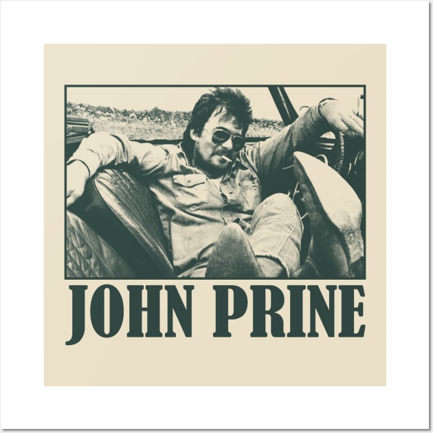 Vintage John Prine Music Setup Official Wall Art by OliviaCookArt